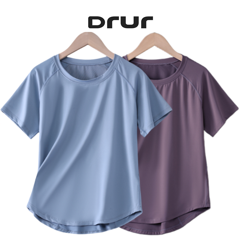 Women'S Fashion Sweatshirts - DRUR Women Sports T-shirt Short Sleeve