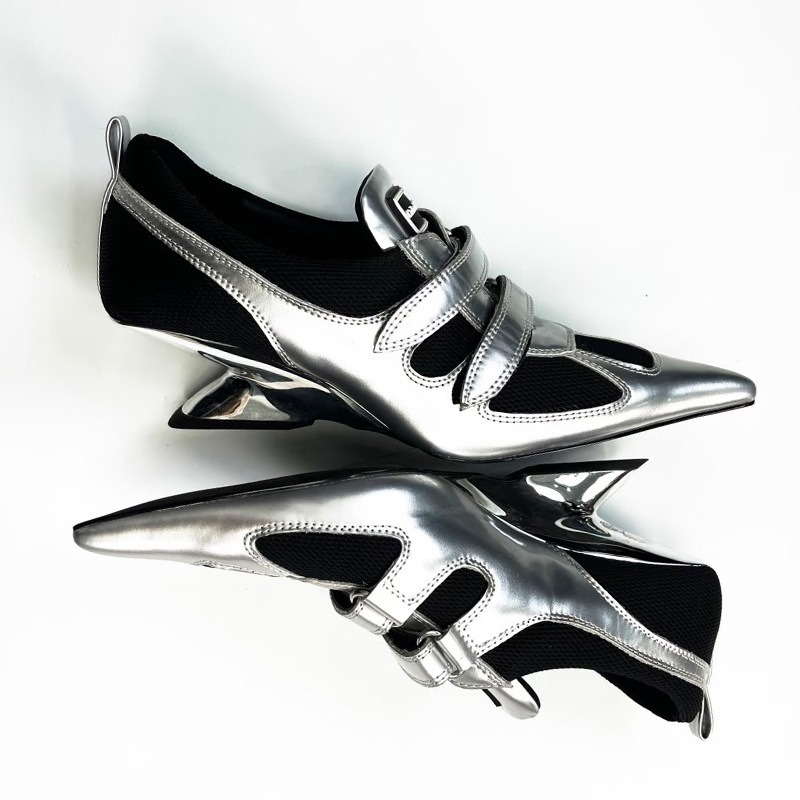 Women'S Fashion Velcro Sneakers - Women's Sneakers Designer New Pointed High