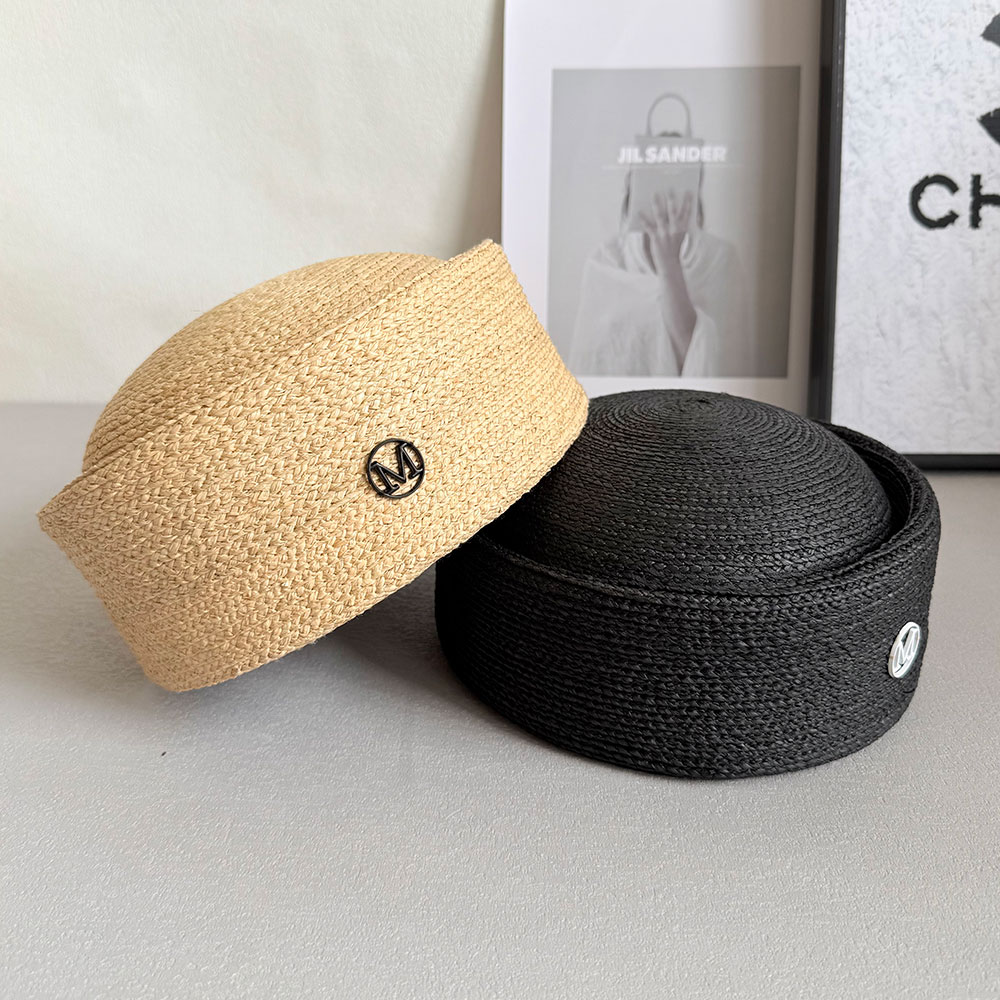 Straw Hat Summer - Fashion 100% Raffia PillBox Hat Women's