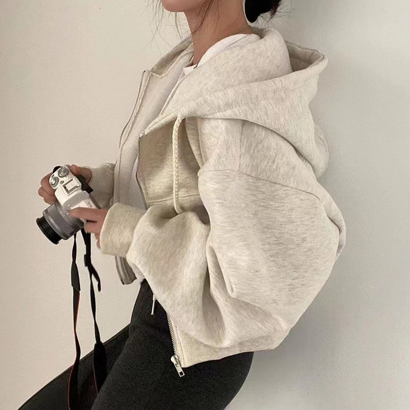 Women'S Fashion Zip Hoodie - Fashion Zipper Hood Sweatshirt Women Autumn