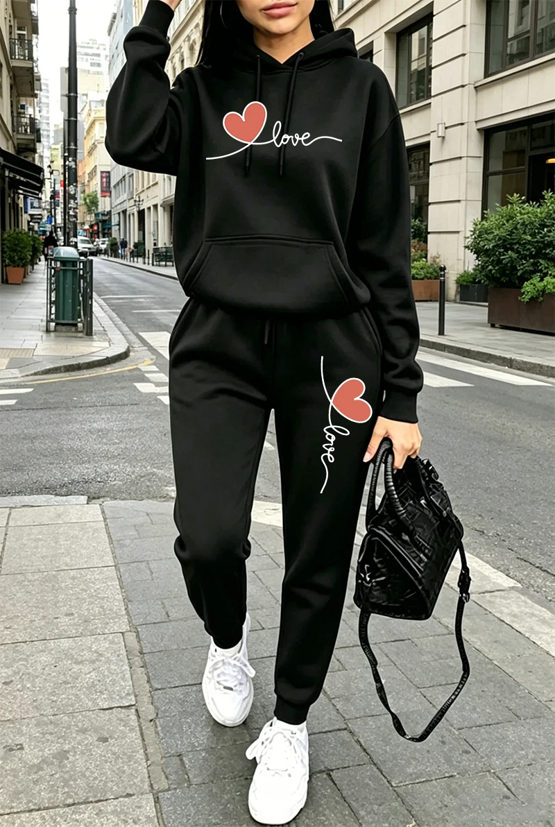 Women'S Fashion Sweatshirts - Womens Tracksuit Print Casual Long Sleeves