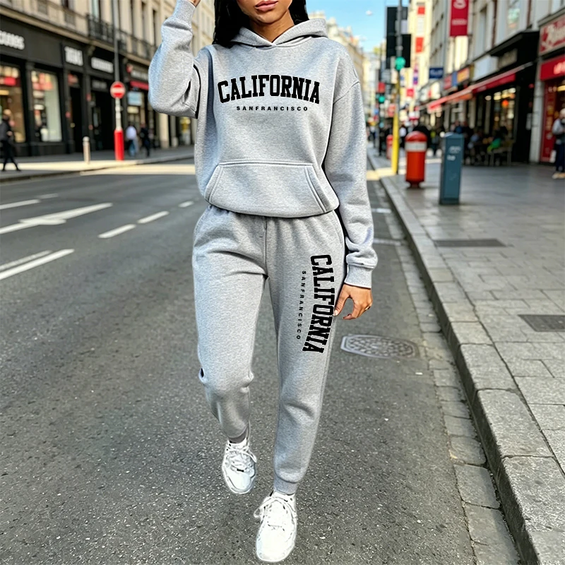 Women'S Fashion Sweatshirts - Urban Casual Fashion Hoodie Jogger Suit