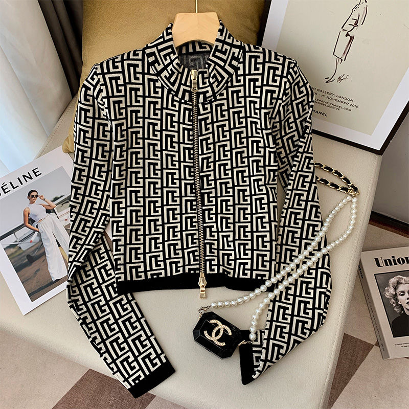 Women'S Fashion Essentials - Ladies Fashion Printing Temperament Coat Autumn