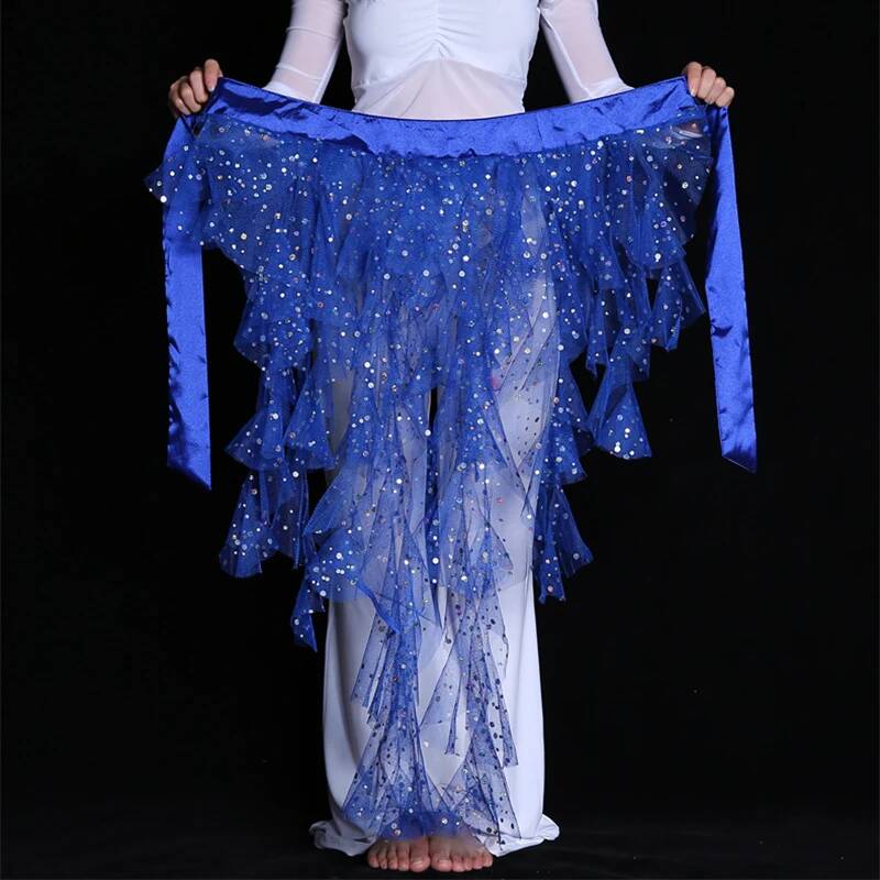 Belted Shirt Dress - Hip Fashion Bellydance Scarf 7 colors