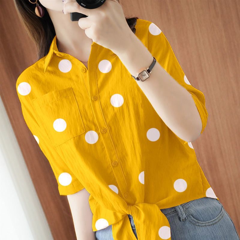 Plus Size Polka Dot Shirt&Blou - огляд і ціна Women'S Fashion Essentials