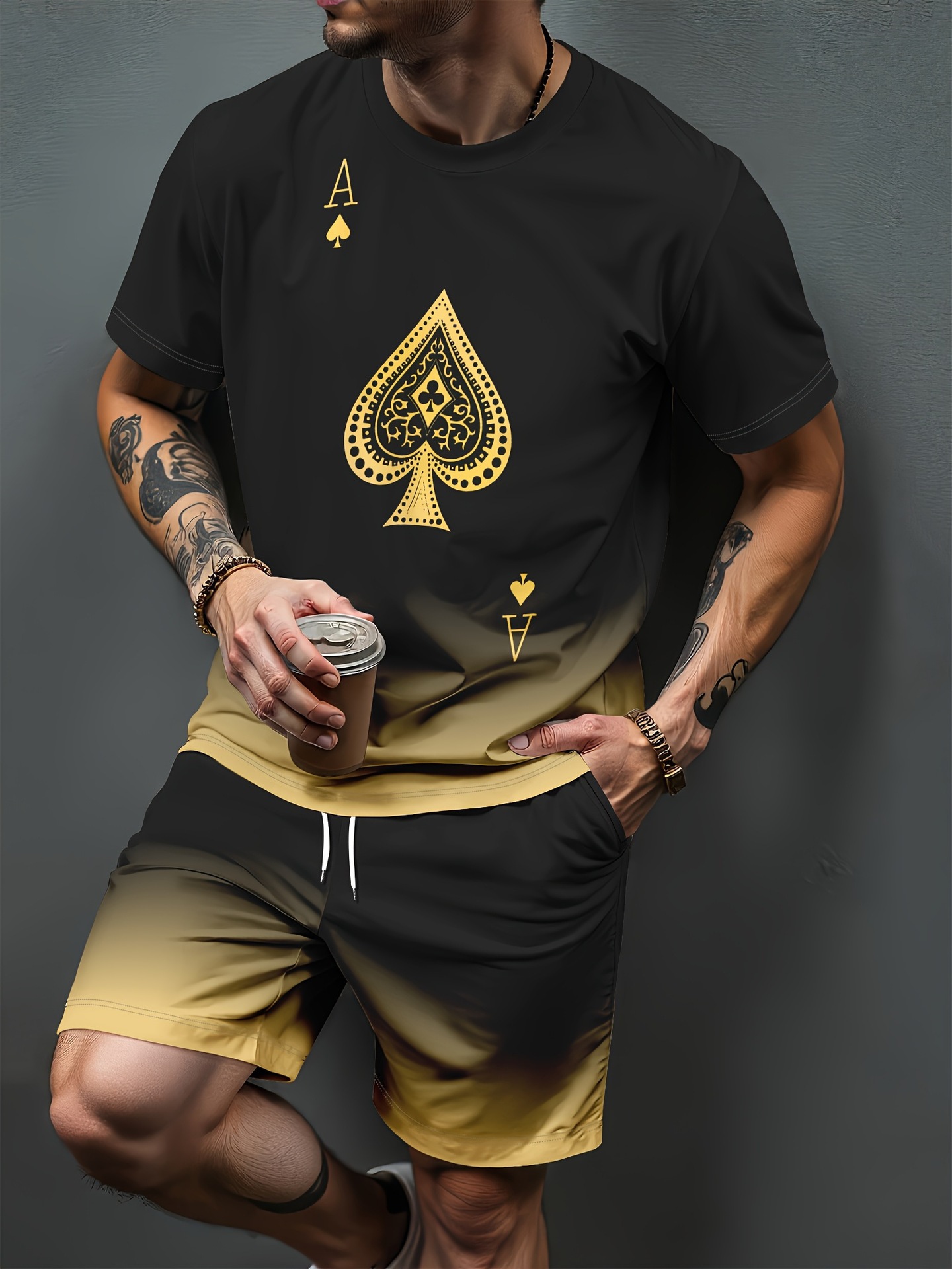 Gradient Letter Pattern 3D Pri - огляд і ціна Women And Men Fashion