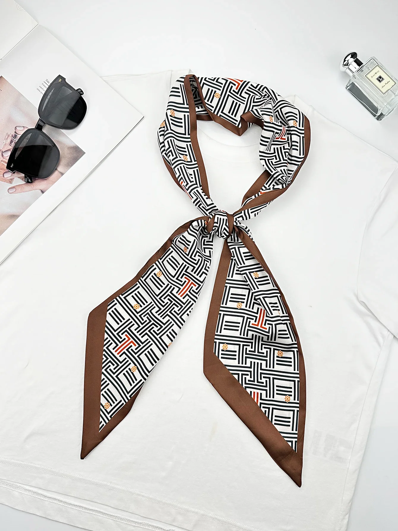 Luxury Geometry Skinny Silk Sc - огляд і ціна Women Fashion Necktie