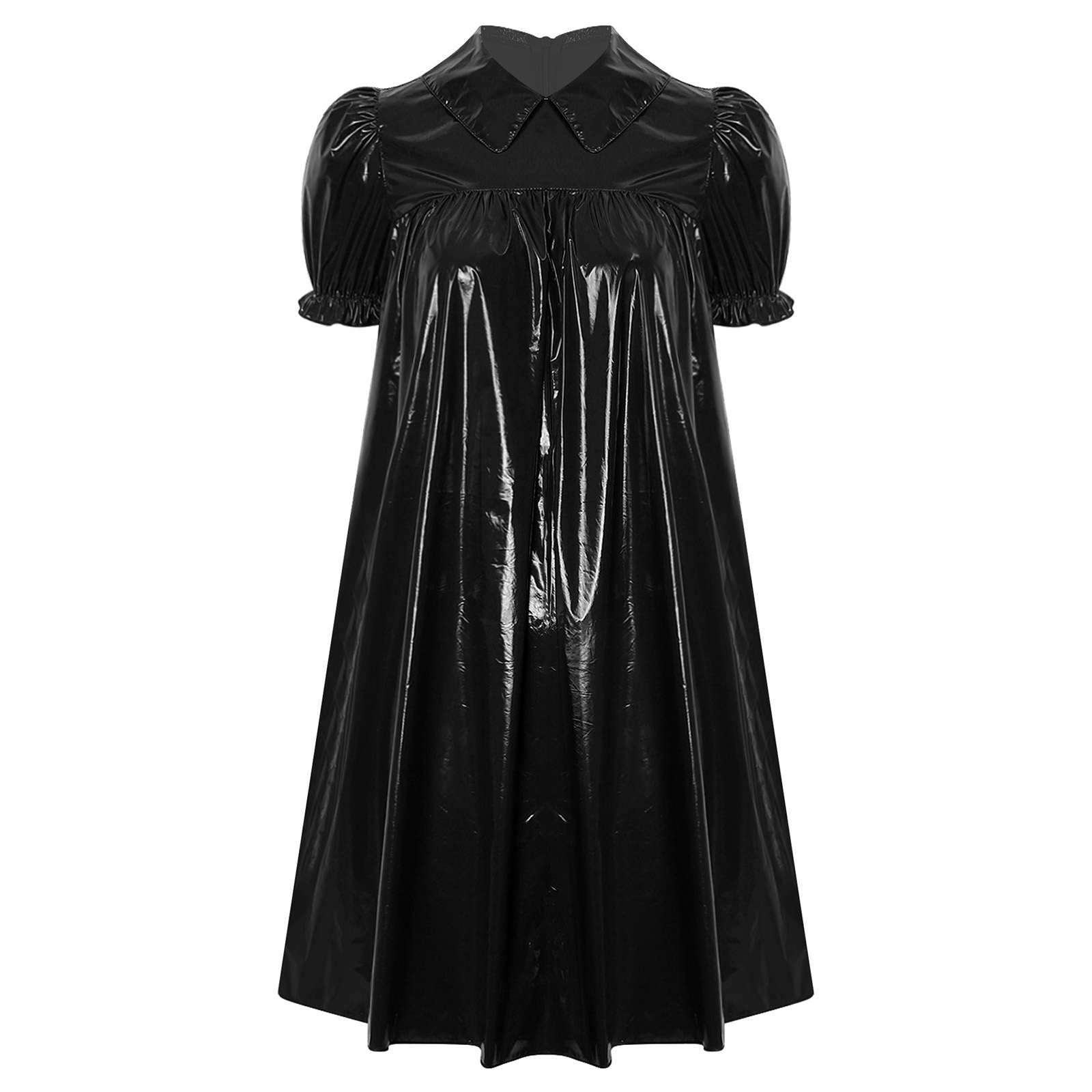 Women Shiny PVC Babydoll Dress - огляд і ціна Women'S Fashion Victorian
