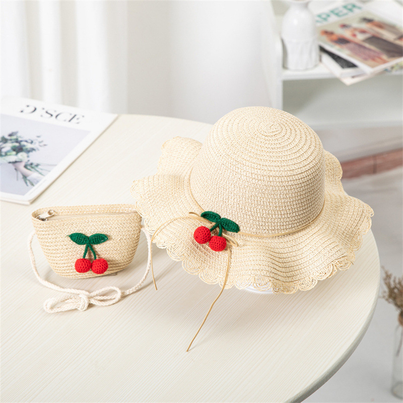 Kids Hat For Girls 2-7Y Straw  - огляд і ціна Straw Hat Summer