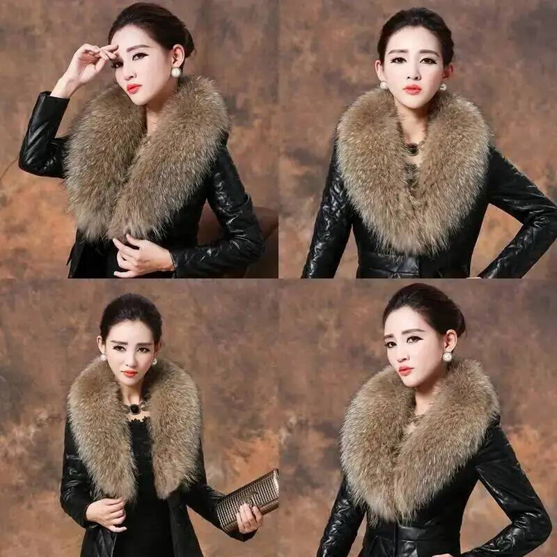 Natural Raccoon Fur Collar Rea - огляд і ціна Women'S Fashion Essentials