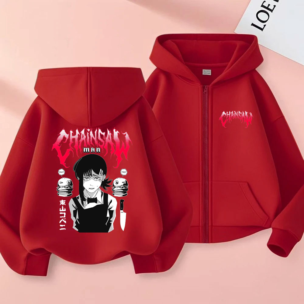 Custom Custom Anime Chainsaw M - огляд і ціна Women'S Fashion Zip Hoodie