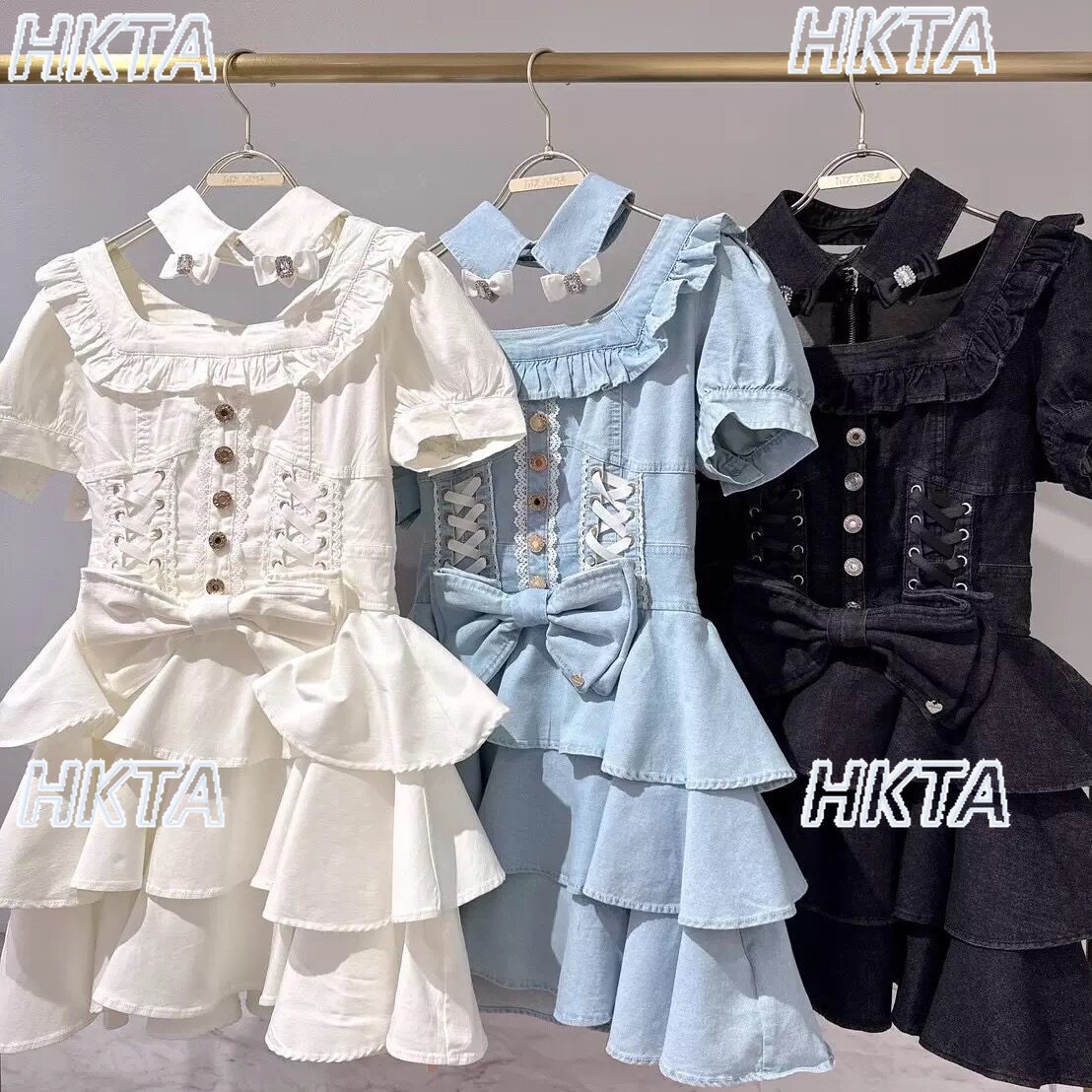 Japanese liz removable collar  - огляд і ціна Ruched Dress Mini