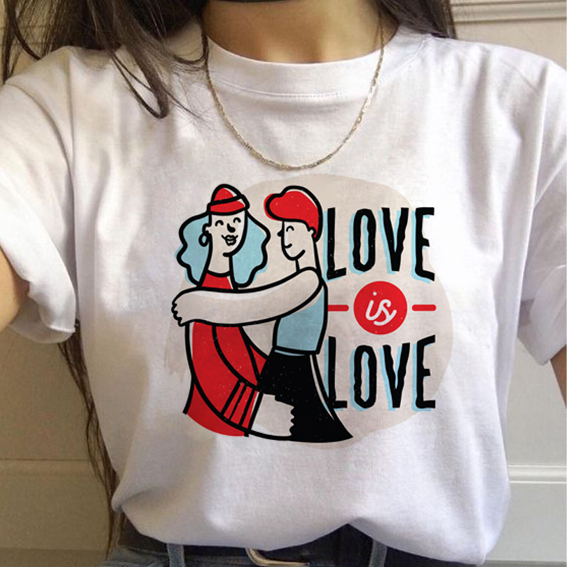 Lgbt Rainbow Harajuku T Shirt  - огляд і ціна Women'S Fashion From The 90S