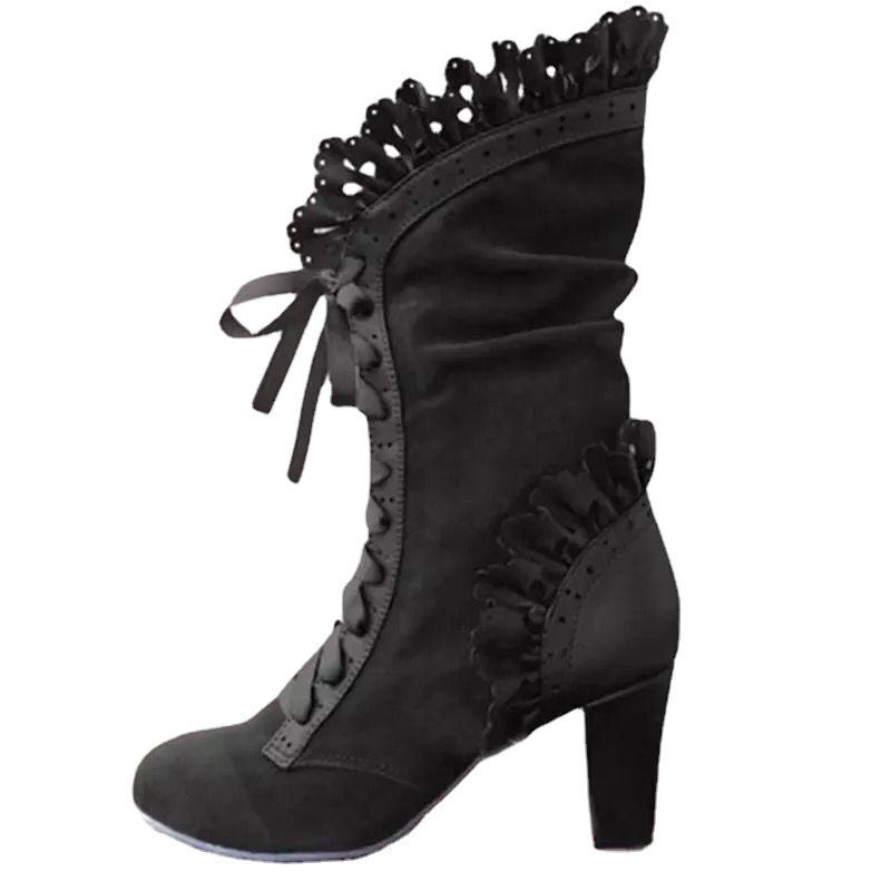 Winter Lace Up Ladies High Hee - огляд і ціна Women'S Fashion Victorian