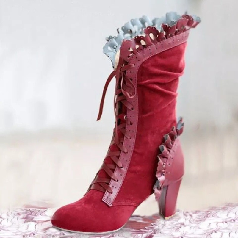 Winter Lace Up Ladies High Hee - огляд і ціна Women'S Fashion Victorian