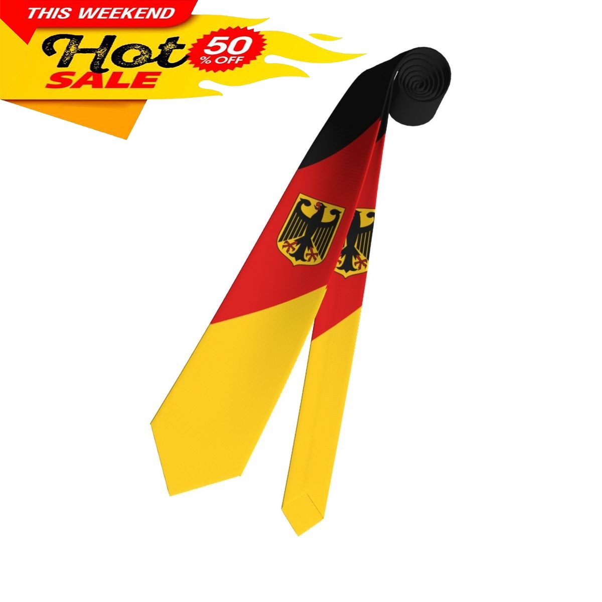 Germany Flag Tie Emblem Neckti - огляд і ціна Women Fashion Necktie