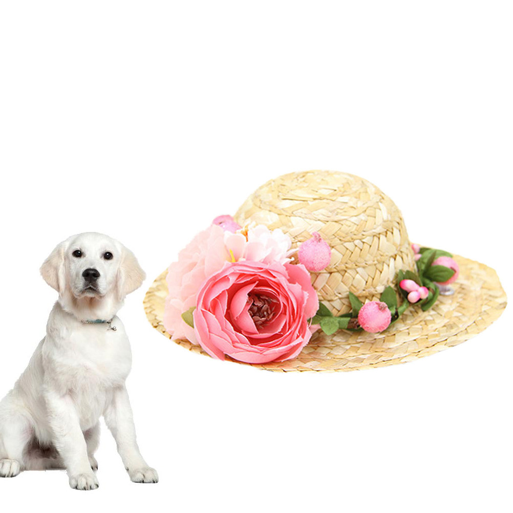 Pet Straw Hat for Dogs Cats Sm - огляд і ціна Straw Hat Summer