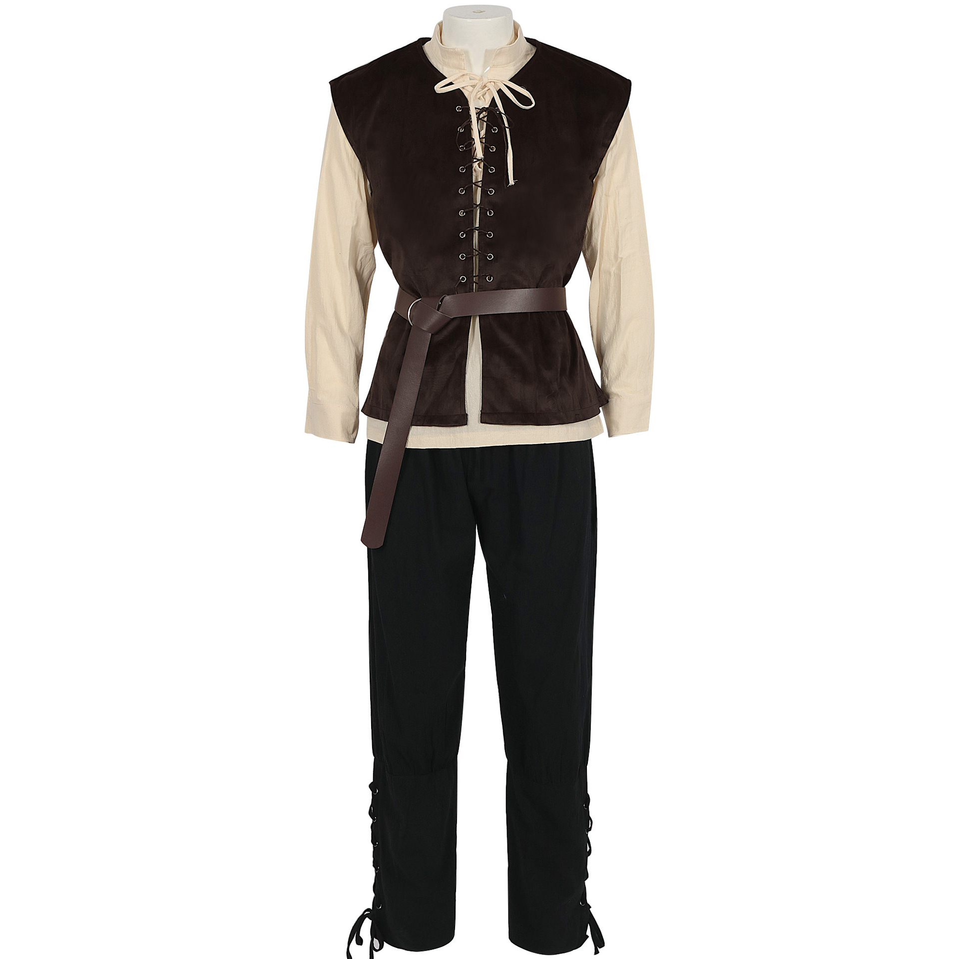 4 Pcs Men's Halloween Renaissa - огляд і ціна Belted Shirt Dress