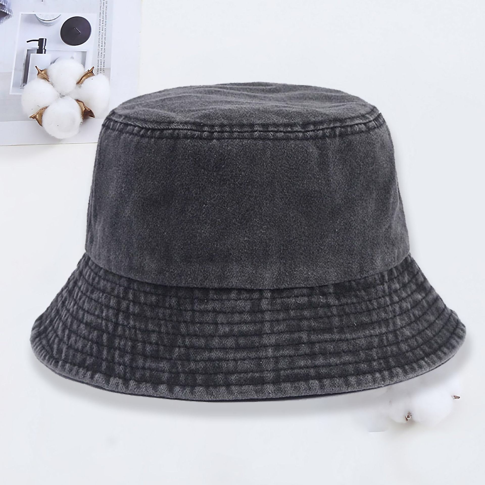 Custom Logo Denim Bucket Hat F - огляд і ціна Women Fashion Logo Design