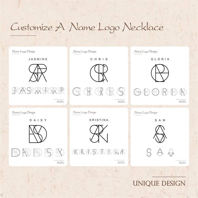 Personalized Logo Name Necklac - огляд і ціна Women Fashion Logo Design