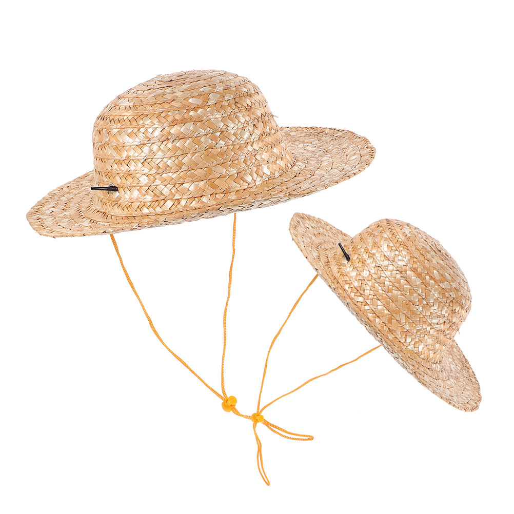 2Pcs Kids Sun Hat Natural Stra - огляд і ціна Straw Hat Summer