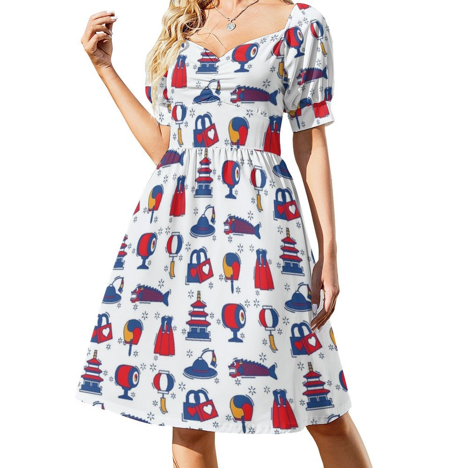 Korean Icons Pattern Flag Musi - огляд і ціна Women Fashion Icon
