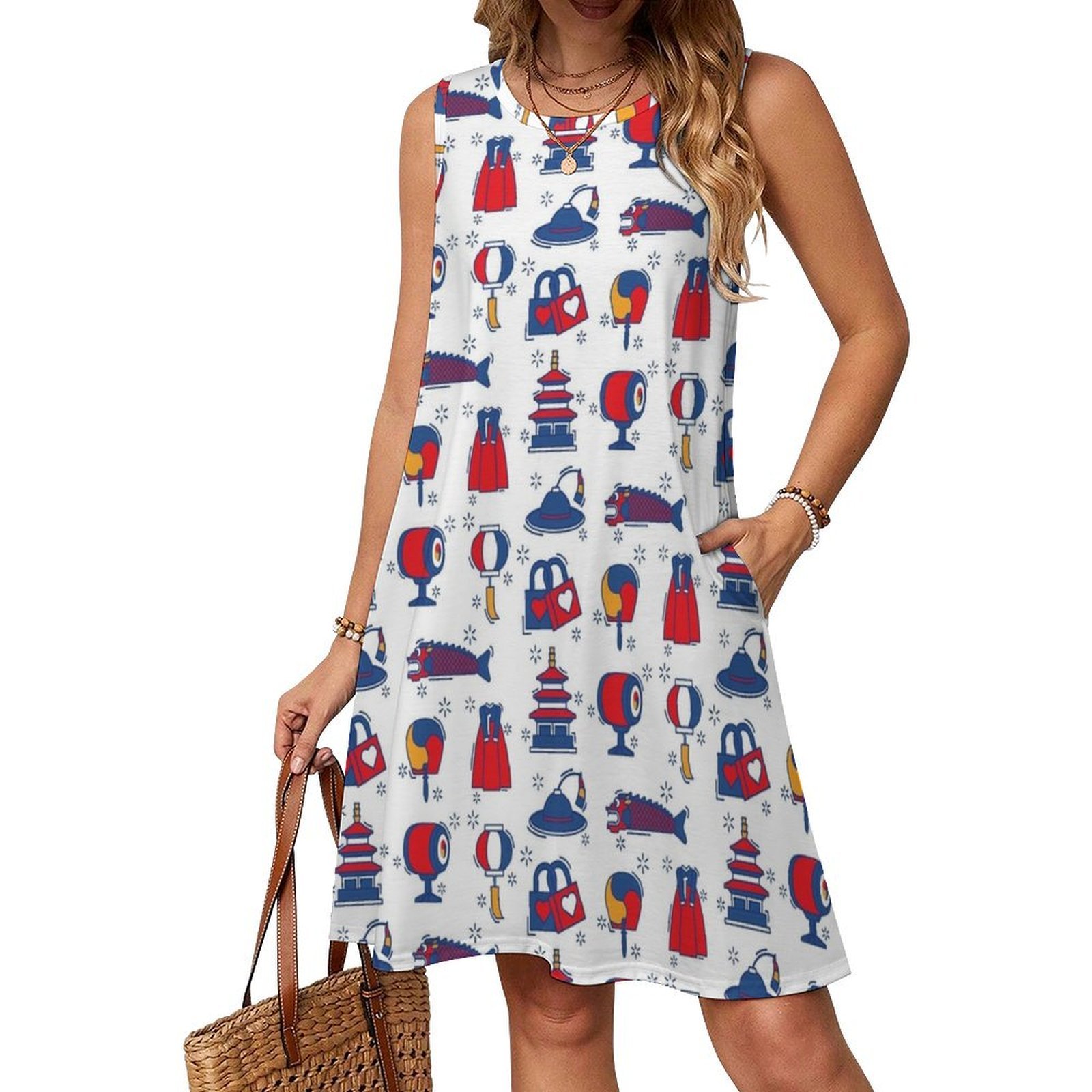Korean Icons Pattern Flag Musi - огляд і ціна Women Fashion Icon