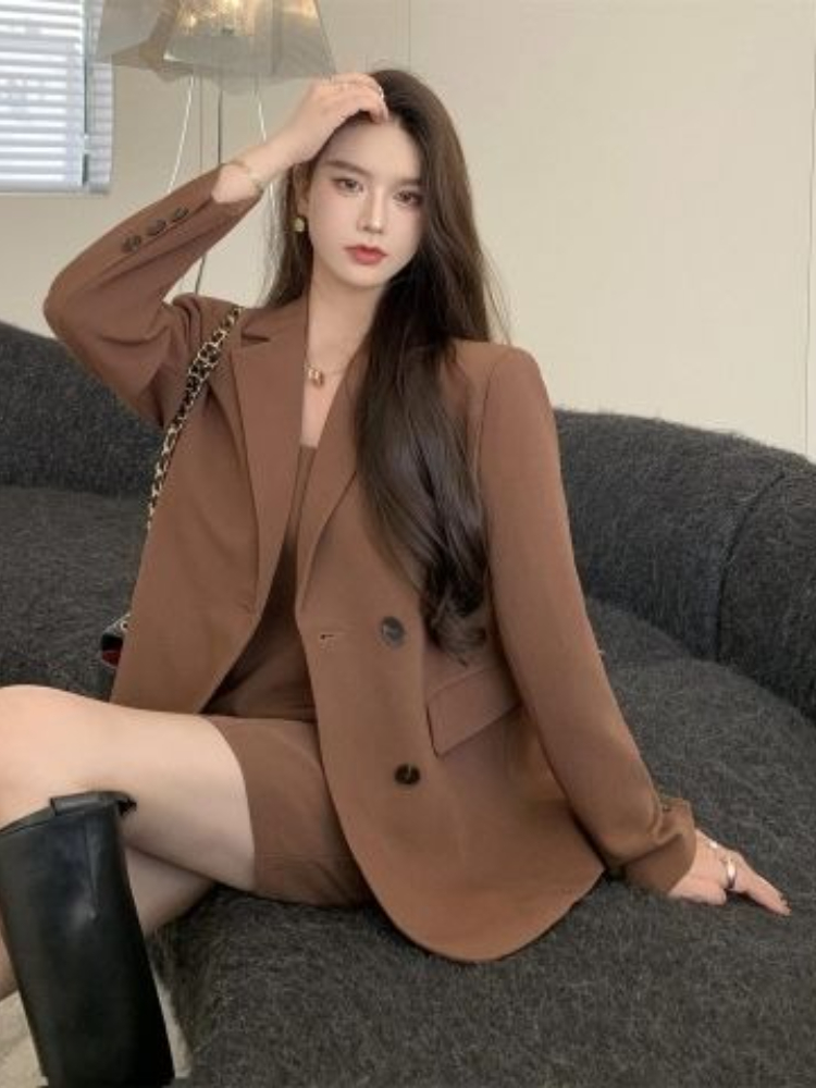 Autumn Winter Brown Elegant 2  - огляд і ціна Ruched Dress Mini
