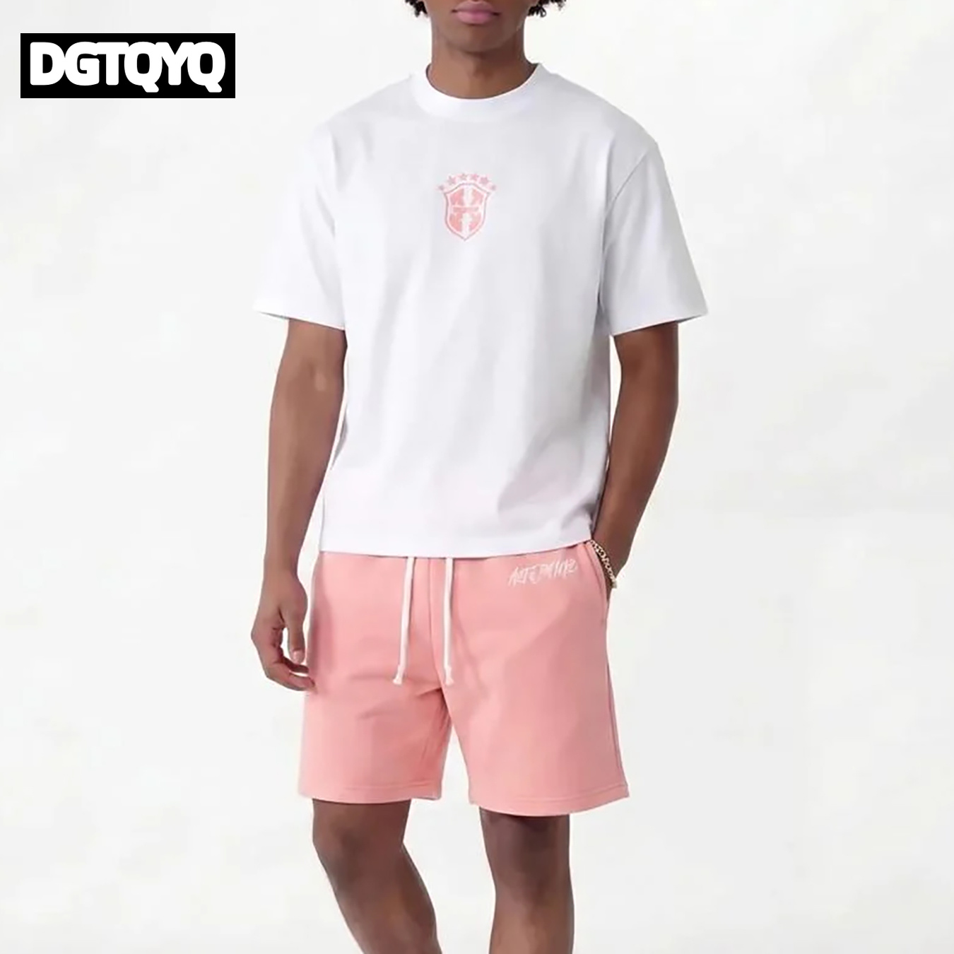 Man's Summer New Pink Embroide - огляд і ціна Women And Men Fashion