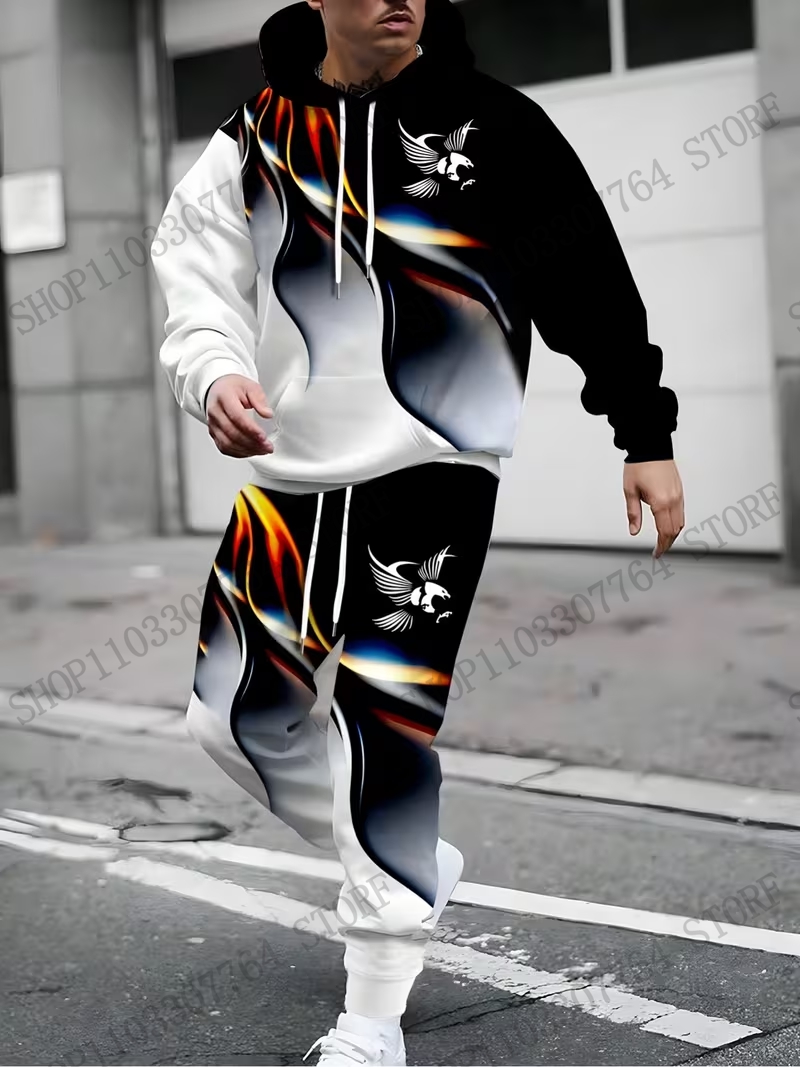 Autumn Winter Hoodie Pant Set  - огляд і ціна Women And Men Fashion