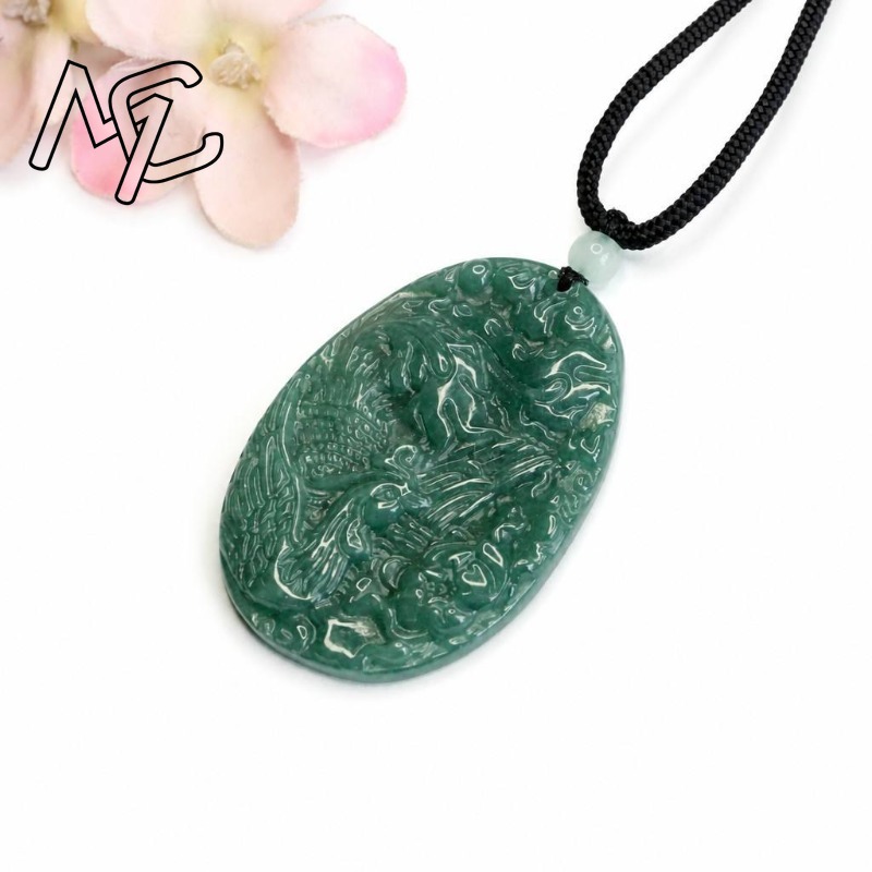 Real Natural Emerald Jade Blue - огляд і ціна Women And Men Fashion