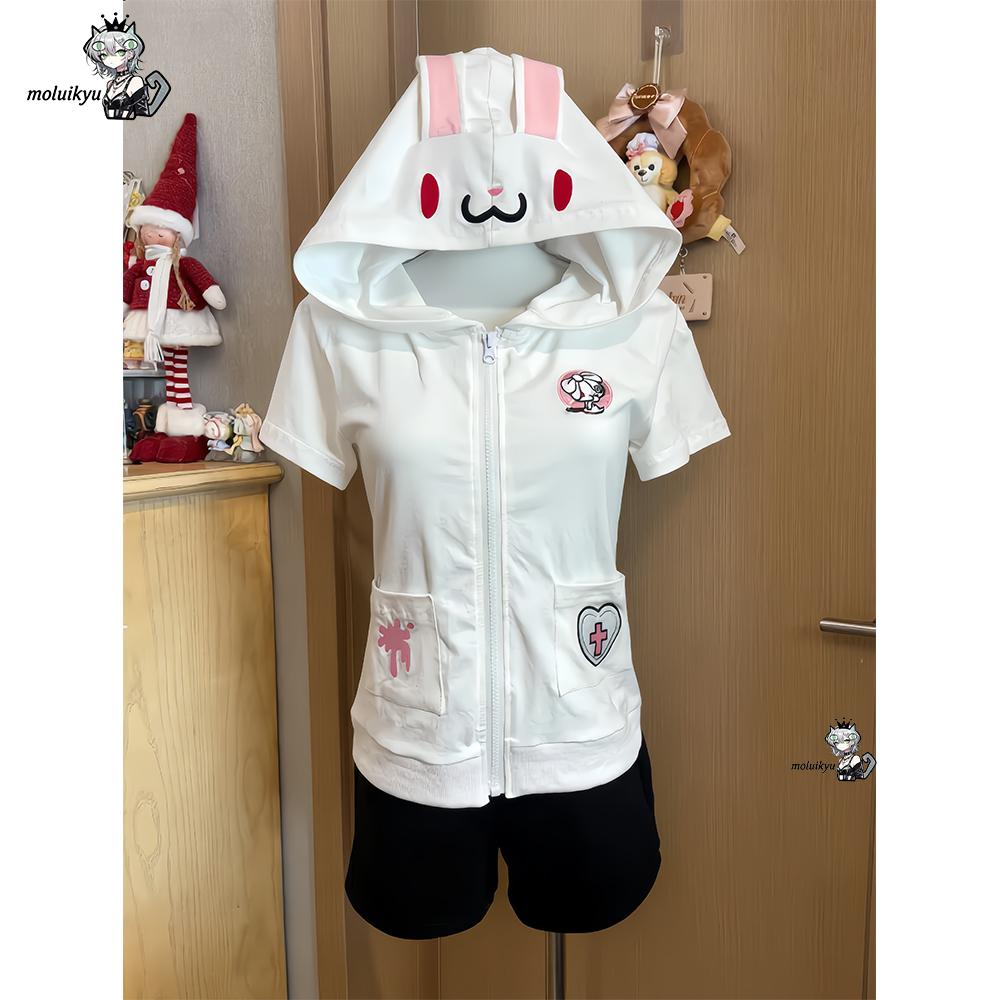 Kawaii Anime Hoodie Short Slee - огляд і ціна Women'S Fashion Zip Hoodie
