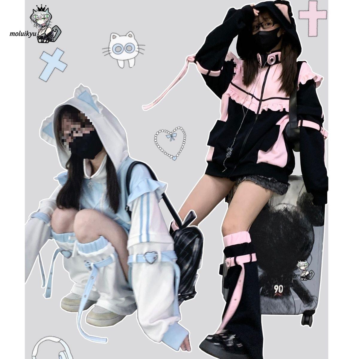 Y2K Kawaii Cat Ear Hoodie Wome - огляд і ціна Women'S Fashion Sweatshirts