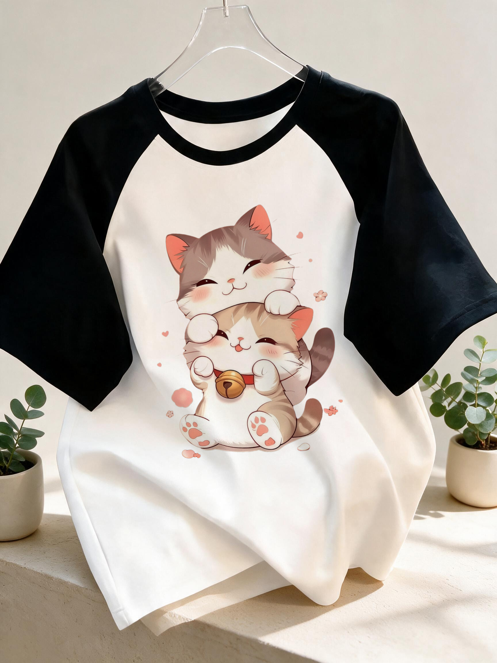 Cute Cartoon Cat Black Short S - огляд і ціна Women'S Fashion From The 90S