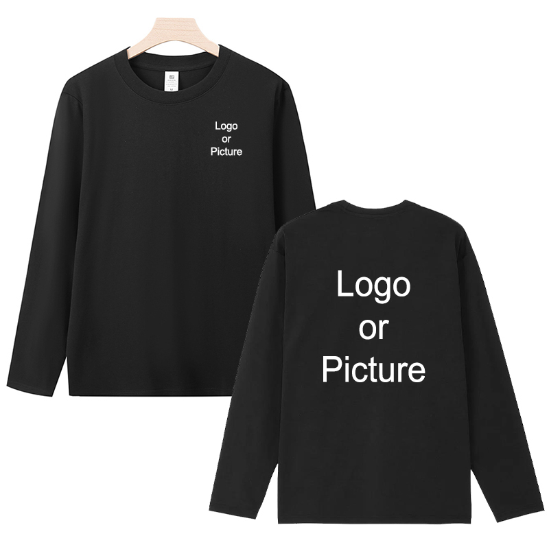 Customized Cotton Long Sleeve  - огляд і ціна Women And Men Fashion