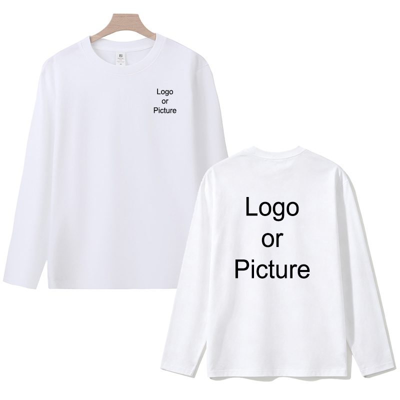 Customized Cotton Long Sleeve  - огляд і ціна Women And Men Fashion