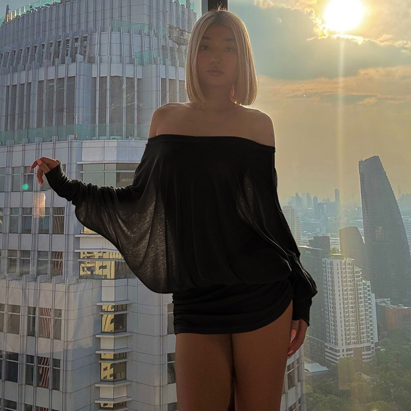Fashion Off Shoulder Sheer Min - огляд і ціна Ruched Dress Mini