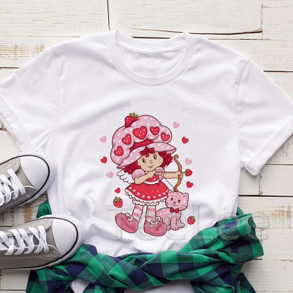 Vintage Strawberry Tshirt Wome - огляд і ціна Women'S Fashion From The 90S
