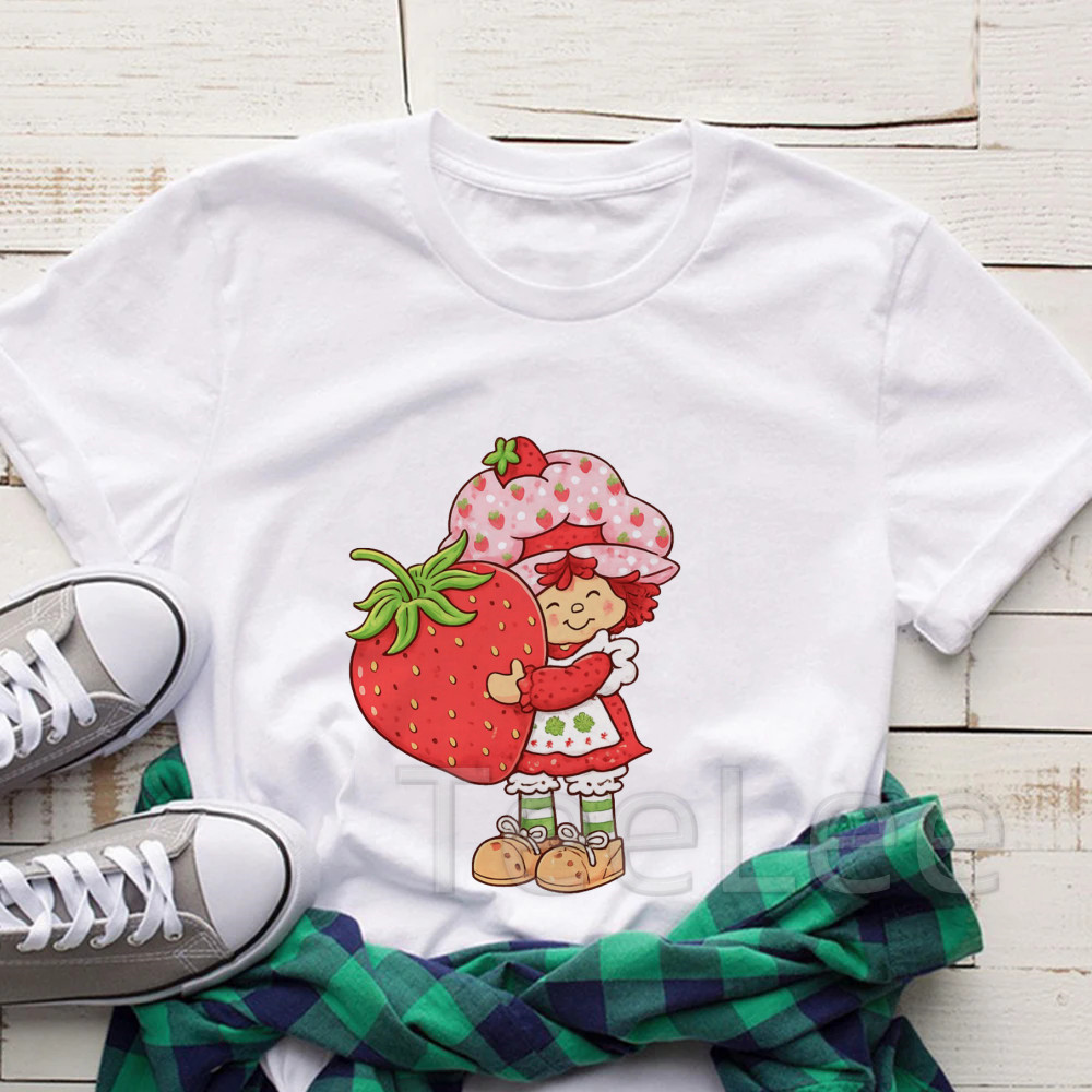 Vintage Strawberry Tshirt Wome - огляд і ціна Women'S Fashion From The 90S