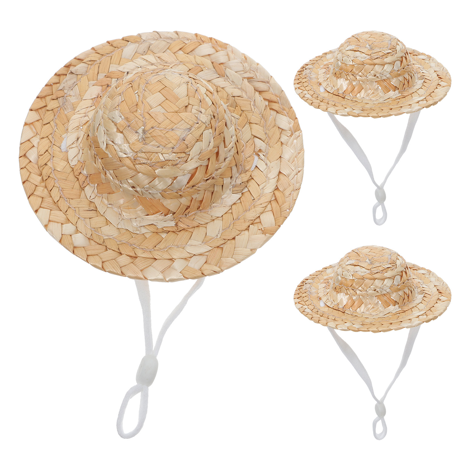 3Pcs Small Animal Straw Hat fo - огляд і ціна Straw Hat Summer