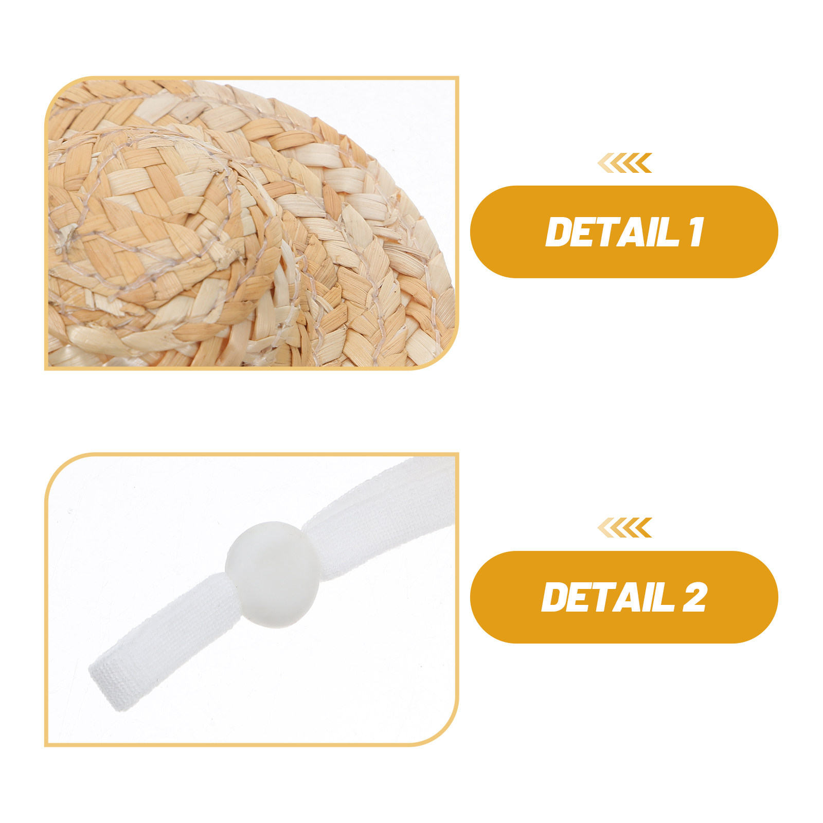 3Pcs Small Animal Straw Hat fo - огляд і ціна Straw Hat Summer