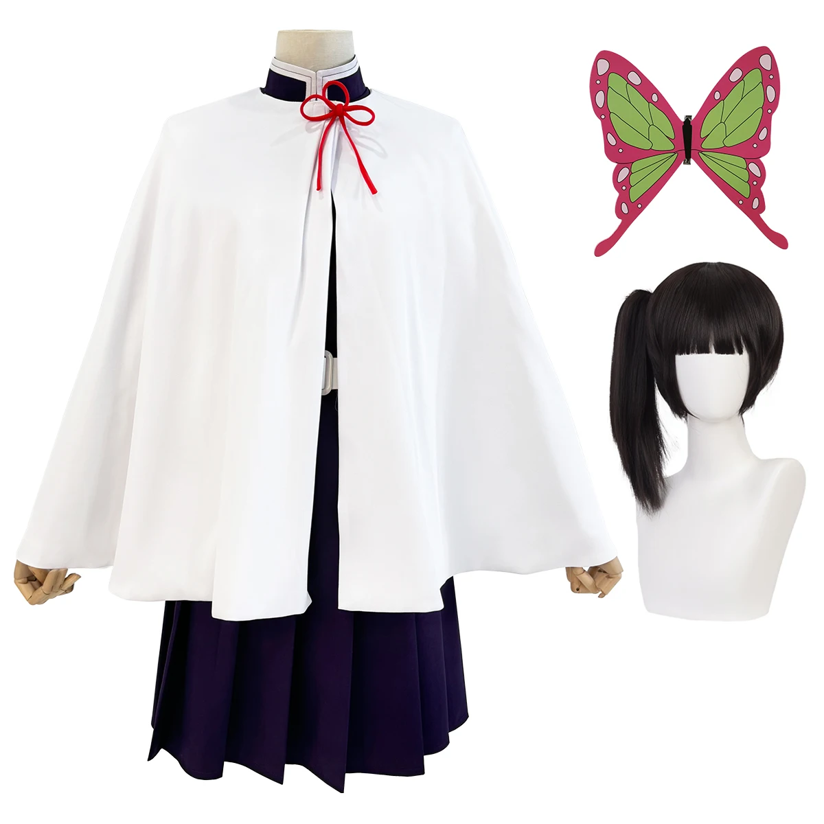 HOLOUN Anime Tsuyuri Kanawo Co - огляд і ціна Belted Shirt Dress